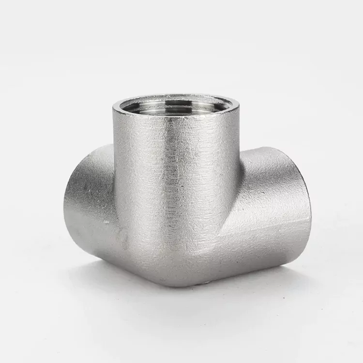 BSP Bakin Karfe 3D Tee Pipe Fitting