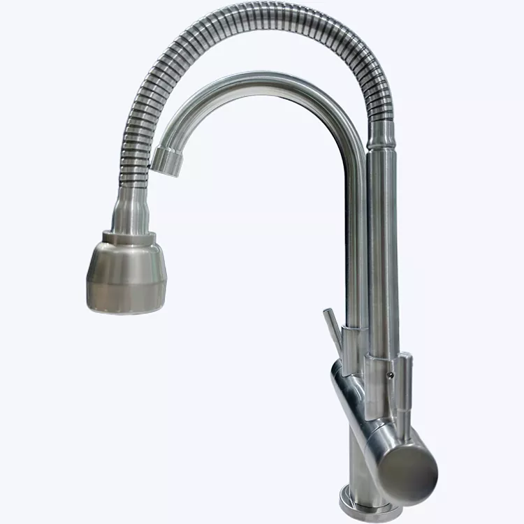 Kitchen Juyawa Mai Sanyi Guda Dual-Buy Biyu-Kayan Faucet