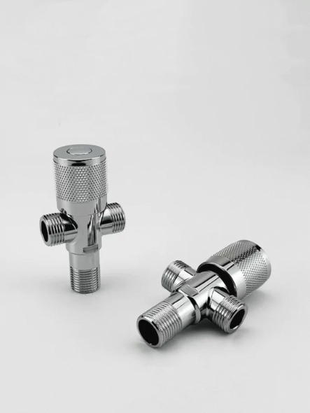 Nau'in Knob-Dual-Outlet Valve Rarraba Ruwa Mai Hanya Uku