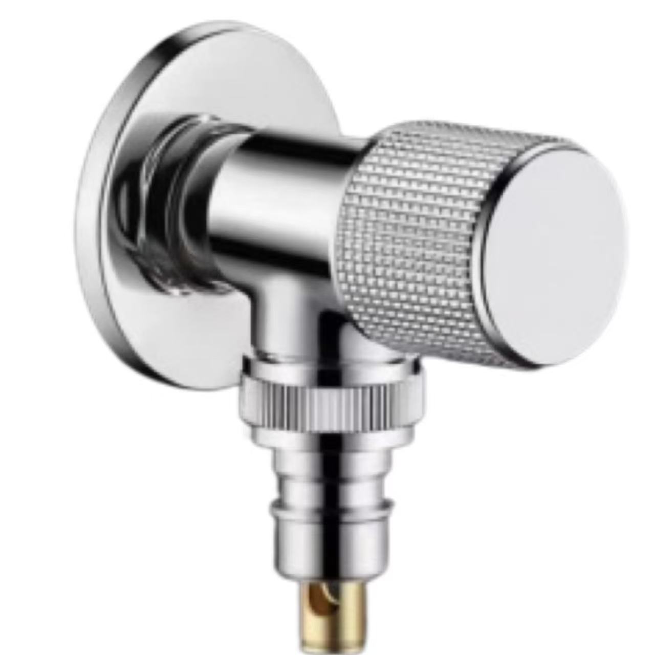 Madubi Chrome Knurled Knob Washing Machine Ruwa Tsaya Valve